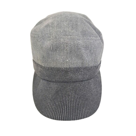 Harley Davidson Womens Cadet Hat Gray Motorcycles Sz L Patch Logo Short Brim Cap - Picture 2 of 10